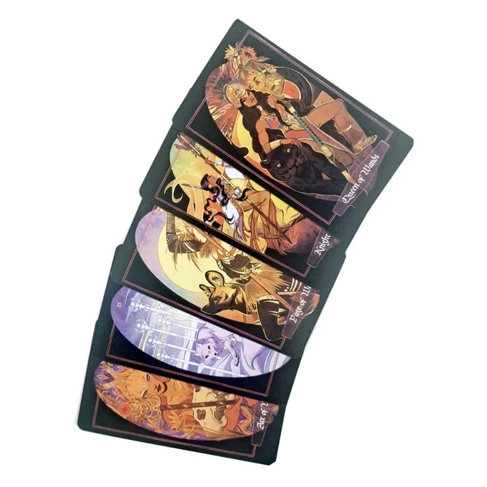 Kinder von Litha Tarotkarten Ein 78-Karten Orakel Englisch Visions Wahrsageausgabe Brettspiel