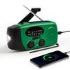 Multifunksjonell nødradio med lommelykt, bærbar 6000mAh høy kapasitet, smarttelefonlading, håndsveivlading, solcellelading, LED-lys,
