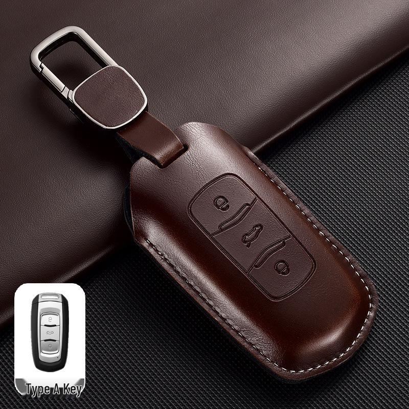 Portachiavi Geely per Emgrand Boyue, Xingyue L, Xingrui, Bin Yue, Bin Rui - Borsa in Pelle con Fibbia Geometrica Pendente