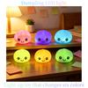 Creative Cute Dumpling LED Night Light, 6-Color Gradient Pressable Stress Relief Toy, Children's Bedroom Bedside Lamp Gift