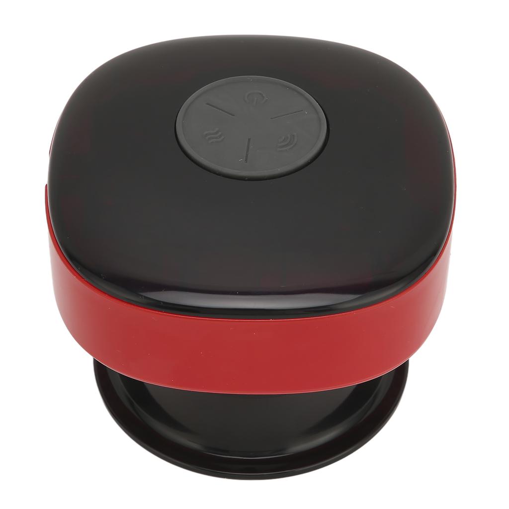 Electric Cupping Therapy Machine Household Hot Compress Vacuum Cupping Gua Sha Scraping Massager (Red)