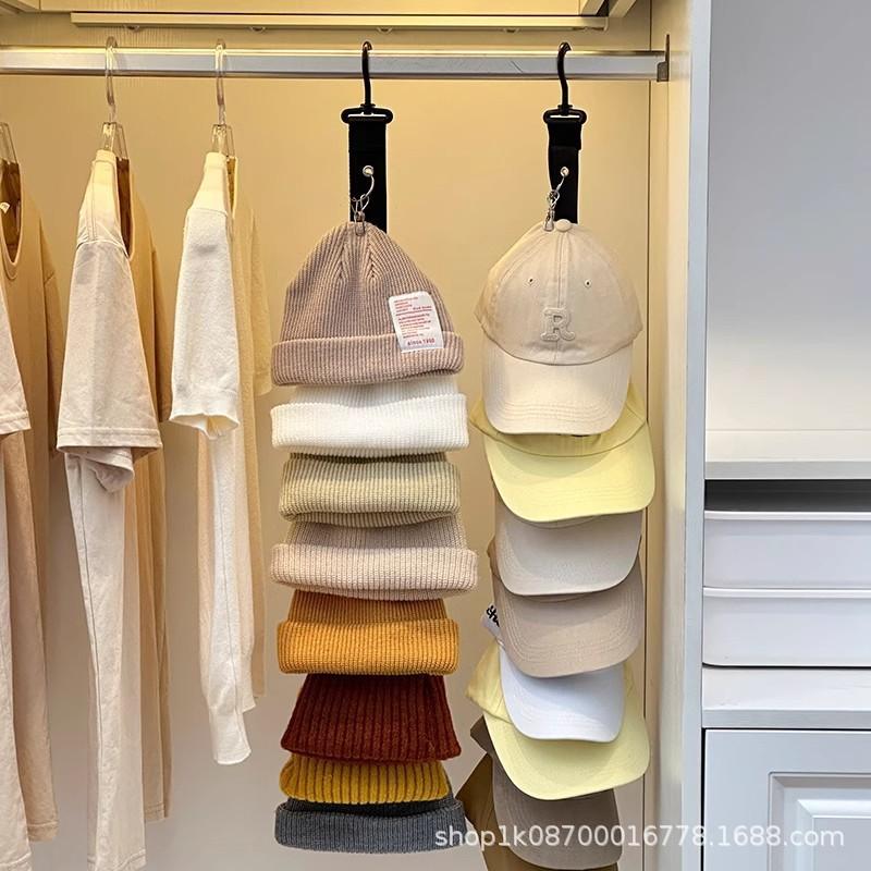 1PC Hanging with Hook with Metal Clips Hat Collections Caps Rack Hat Golf Caps Stand for Baseball Caps Golf Caps
