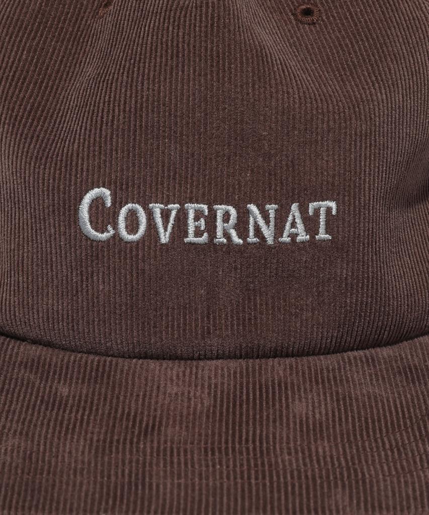 COVERNAT Authentic Logo Corduroy 5-Panel Cap Brown