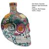 Yousheng Gotische Schedel Karaffen, Handgeschilderde Glazen Likeur Fles met Bloemenpatroon, 3D Gebeeldhouwde Wijn Dispenser voor Home Bar, Halloween Decoratie