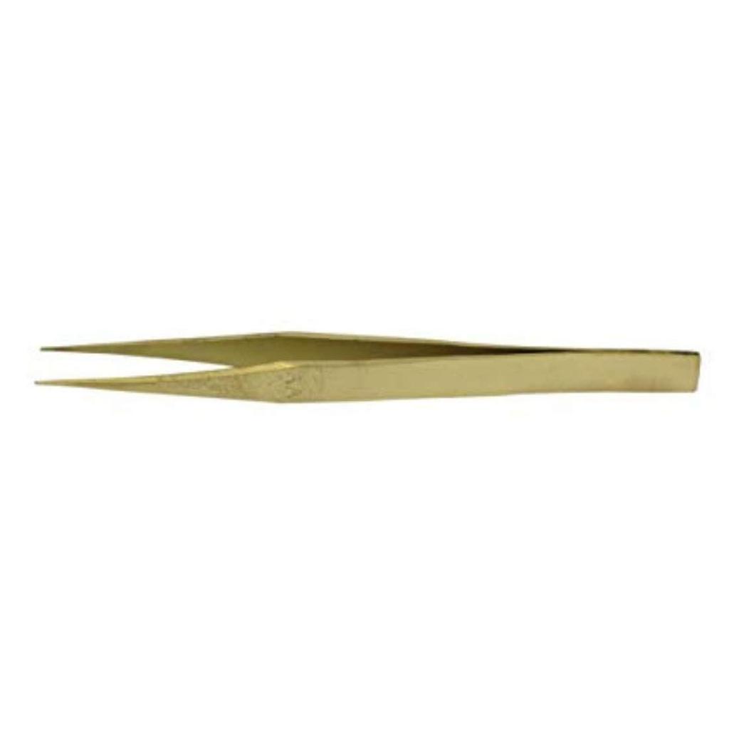 DIY Crafts Pack Of 1 Pc, Brass Tweezer, Anti Magnetic Brass Twe (Pack Of 1 Pc, Brass Tweezer)