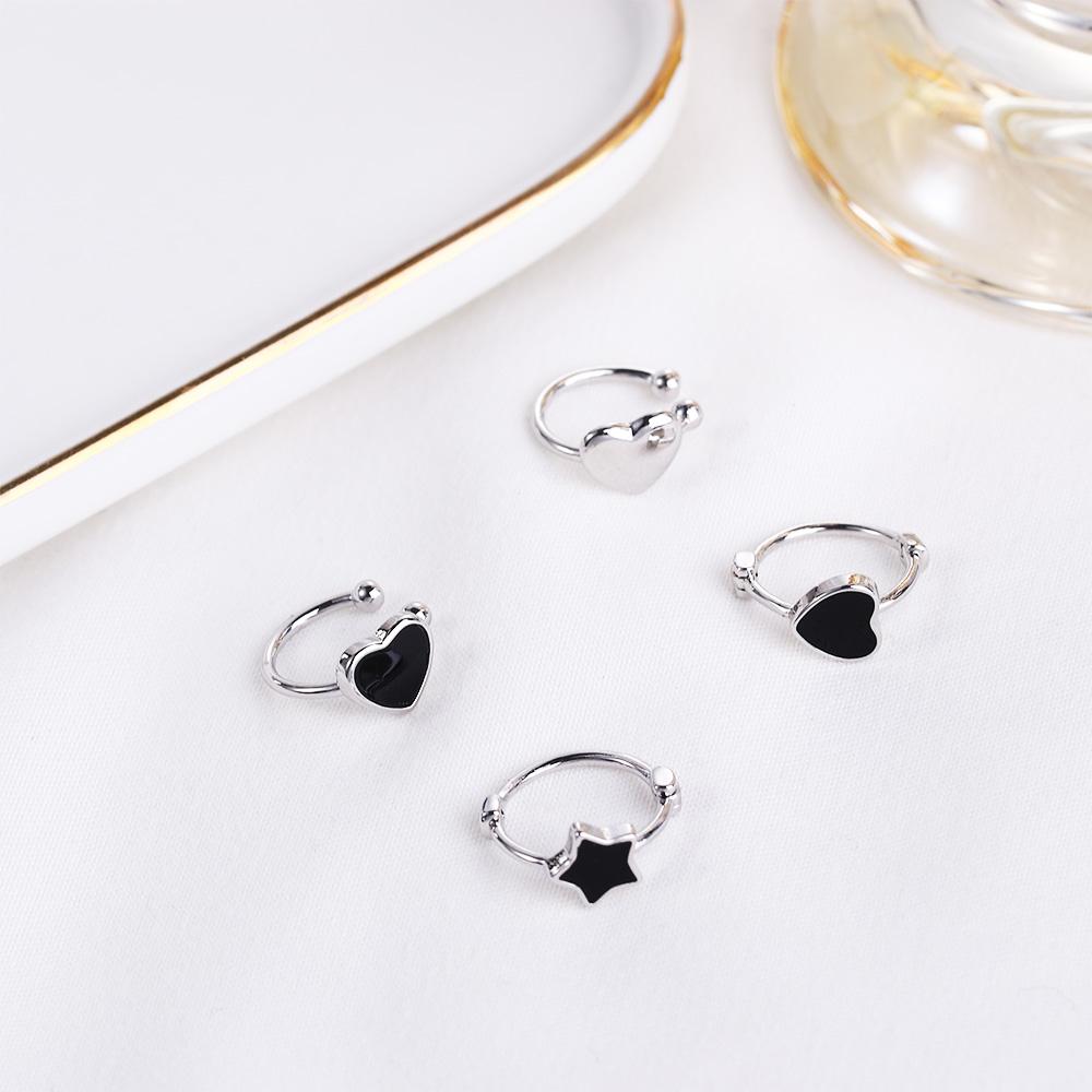 Jewelry Copper Love Heart No Pierced Clip On Earrings Korean Hoop Earrings Ear Cuff Women Ear Clips