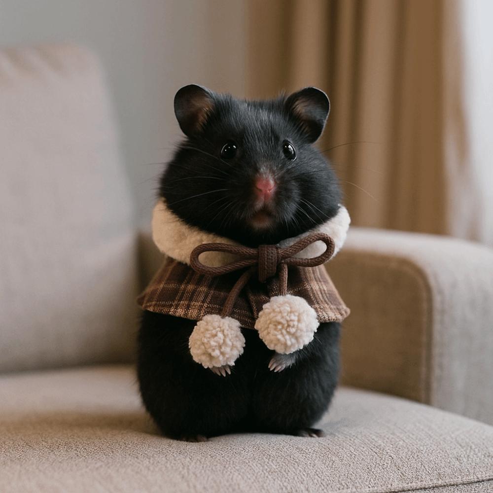 Comfortable Furry Collar Scarf Set Windproof Parrot Outerwear Pet Transformation Outfit  Pet Party