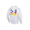 Jordan Logo Fleece Hooded Jacket Men Outerwear White CU9123-100