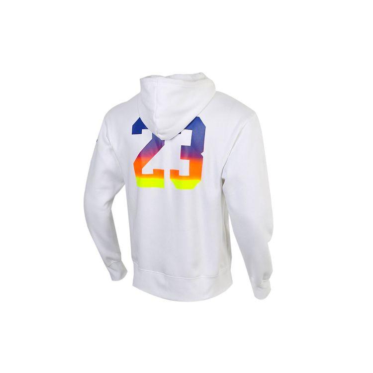 Jordan Logo Fleece Hooded Jacket Men Outerwear White CU9123-100