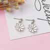 Daisy Flower Stud Earrings.cute Chrysanthemum Dangle Earring Little Sun Flower Drop Earring For Women Girl's Jewelry Short -