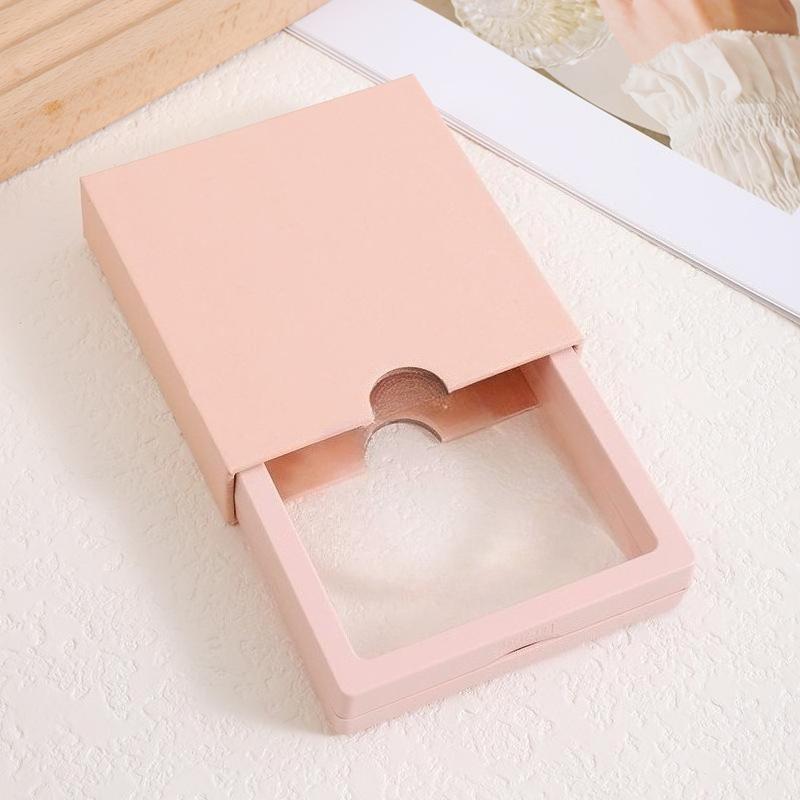 Transparent Floating Display Boxes Lastic PE Film Jewelry Packaging Box Jewelry Necklace Ring Seal Antioxidant Collectible Storage Case 10pcs