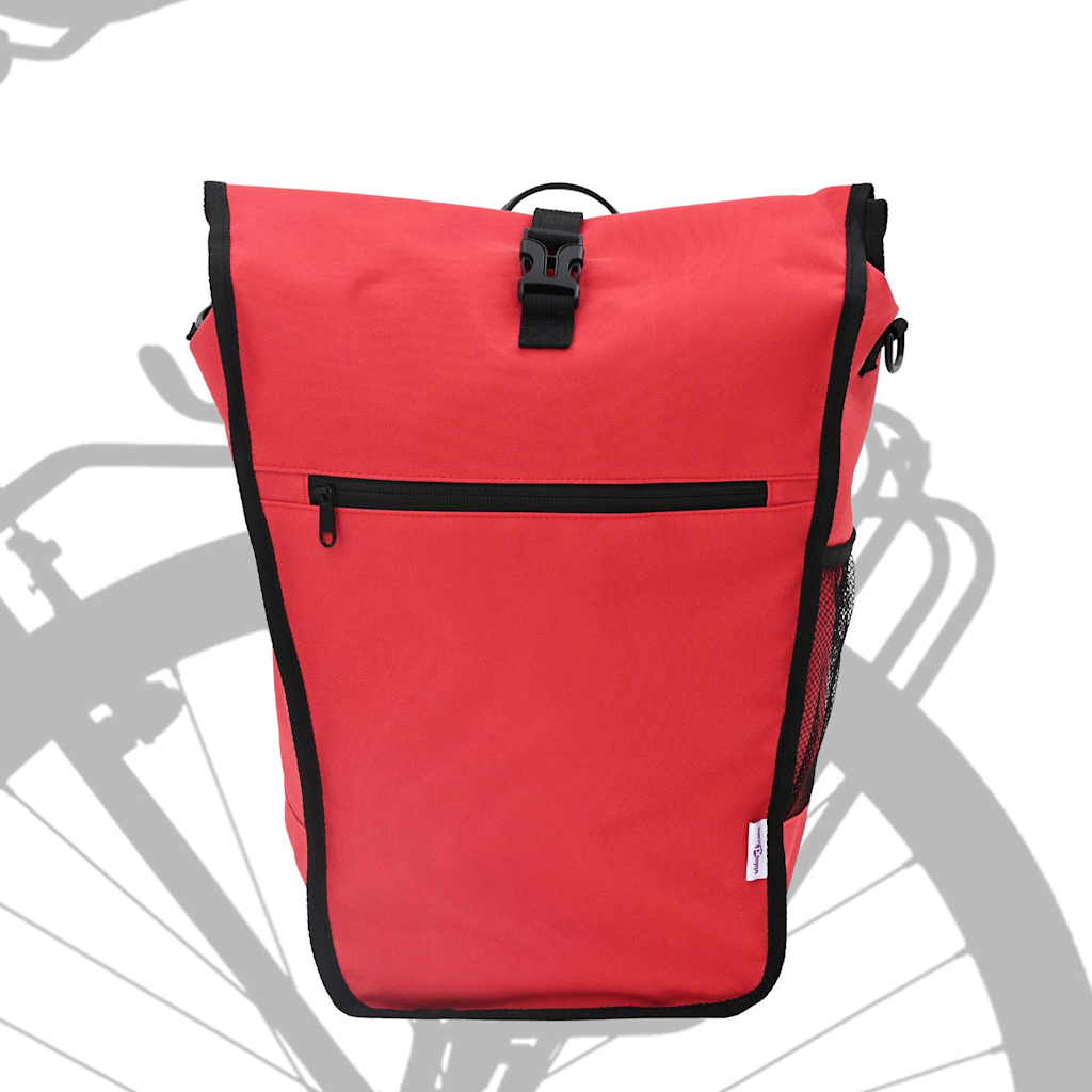 Fahrrad-Gepäckträgertasche Rot 34 x 16 x 59 cm Polyester