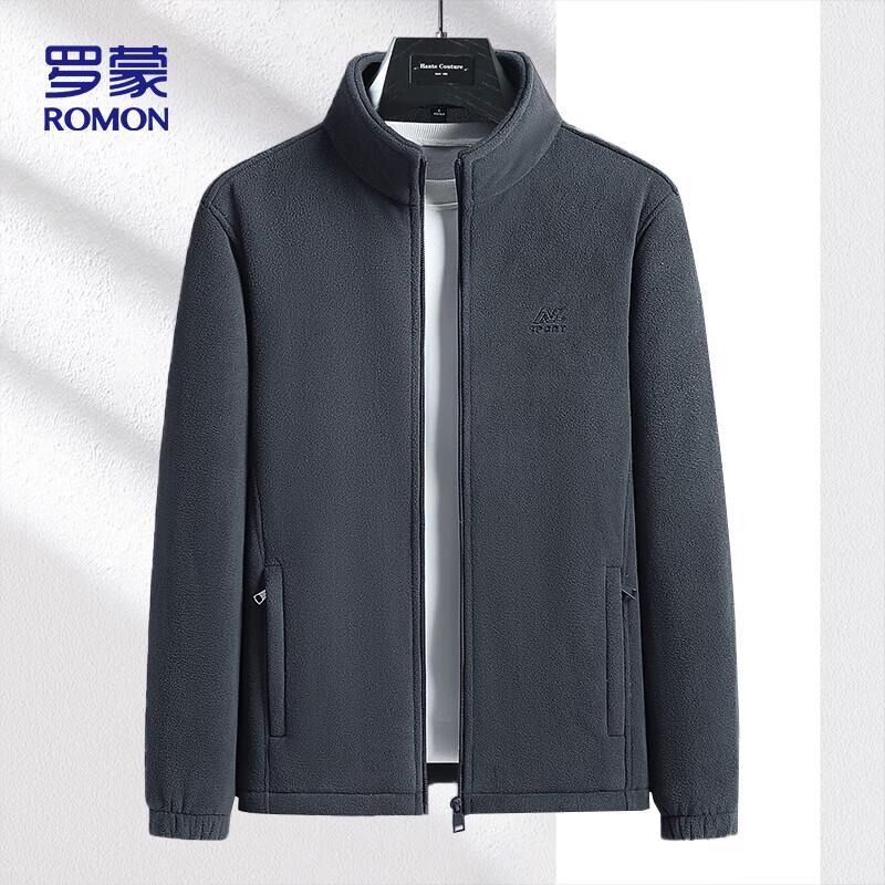 ROMON Men's Business Casual Fleece Jacket BB9