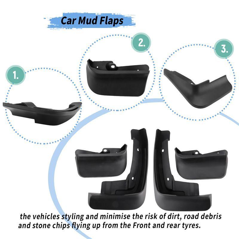 Durable-For Transporter T5 T6 Caravelle For Multivan 2008-2018 Car Fender Mud Guard Splash Flaps Mudguards