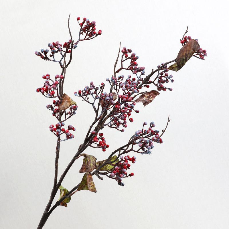 

Искусственные красные ягоды, богатые красные фрукты падуба, домашняя гостиная, новогодние украшения, реквизиты, искусственные цветы 95cm красный/синий