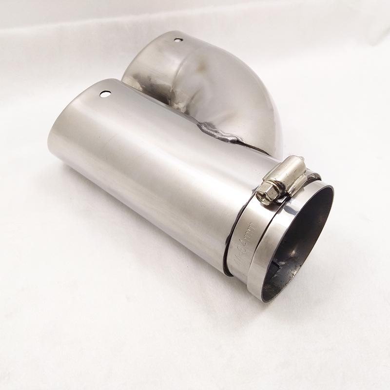 Stainless Steel One-in-Two Exhaust Tailpipe for Skoda Octavia/Lavida