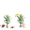 Bionic Green Sprenger's Fern Artificial Tree for Indoor Luxury Living Room Décor