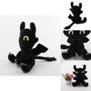 New How To Train Your Dragon 3 Plush Toy Light Fury Black Toothless Soft And Cuddly