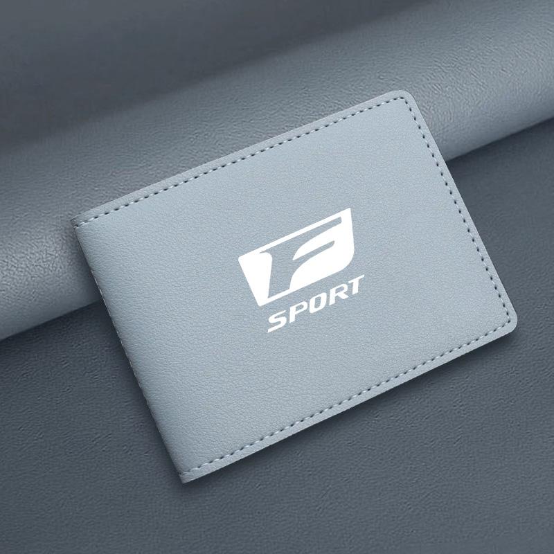 Ultra-Thin Car Driver License Bag ID Card Leather Cover For Lexus F-SPORT ES RX NX LS UX LM LX GX LC RZ IS CT GS RC HS SC TX LBX