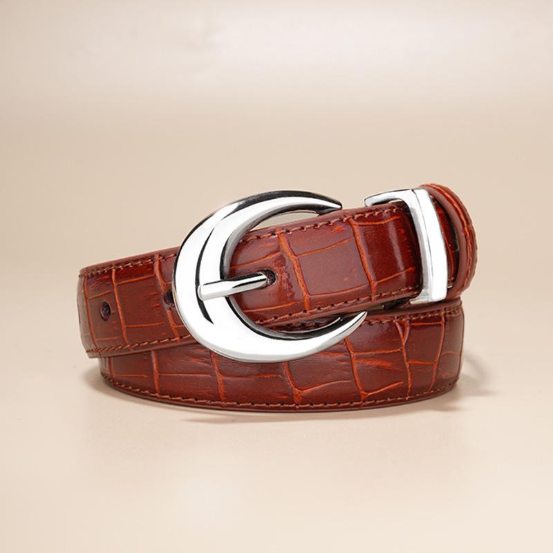 

Женский ремень, Женский тонкий ремень из натуральной кожи, Корейский стиль, Модный и универсальный повседневный декоративный маленький ремень, Ремень-инс 105cm