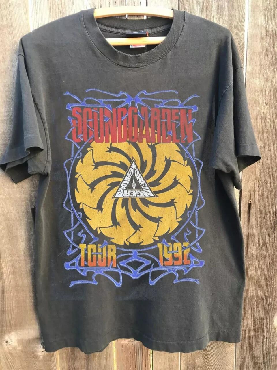 New Soundgarden Band Tour Shirt, Soundgarden Gift For Fan Charcoal Unisex Tshirt L