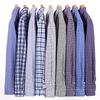 Spring Summer Thin Men's Shirt Long-Sleeved Cotton Plaid Shirt Formal Fashion Soft Breathable Classic Basic Casual  Shirts