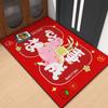 Cartoon Pattern Chinese New Year Door Mat 40*60cm Horse Pattern Spring Festival Floor Mat New Year Carpet Non-slip