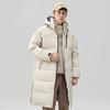 2025 fleece thickened plus size jacket fall and winter men's middle-aged solid color casual hooded warm jacket shirt top