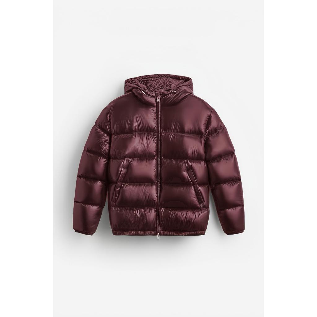 Men's Winter Fashion Solid Color Quilted Patchwork Hooded Cotton Clothes, Casual Loose Warm Zipper Cotton-padded Clothes