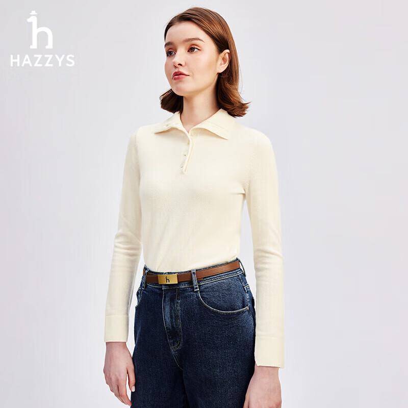 HAZZYS Women's High-Neck Wool Sweater