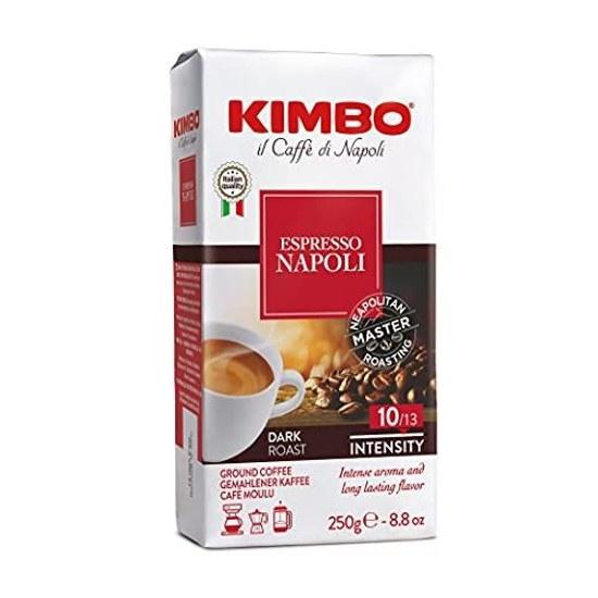 KIMBO poudre à café expresso Italie (torréfaction moyenne Arabica 80 Robusta 20) Napoli 250g (sol)