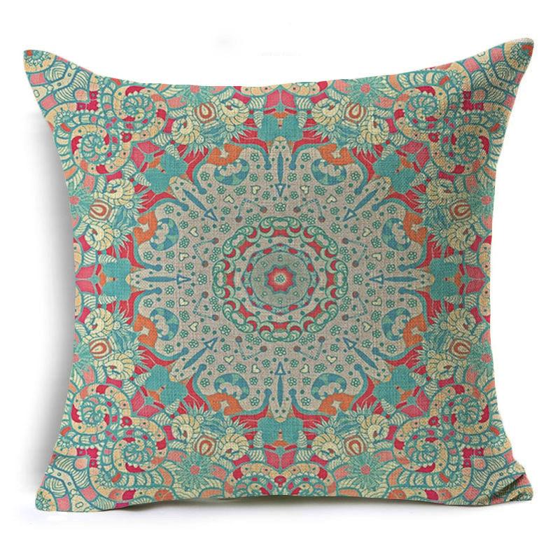 Geometric Cushion Cover Creative Simple Office Linen Pillow Case Modern Style Waist