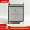 Multi-Functional Bedroom & Living Room Side Table with Fabric Drawers and Wall-Mounted Storage Cabinet
