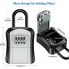 Waterproof Key Lock Box Tamper-proof Key Code Box Robust Key Organizer  Home