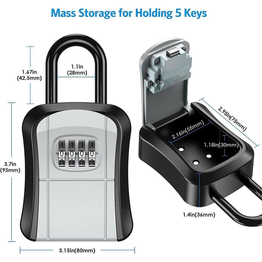 Waterproof Key Lock Box Tamper-proof Key Code Box Robust Key Organizer Home