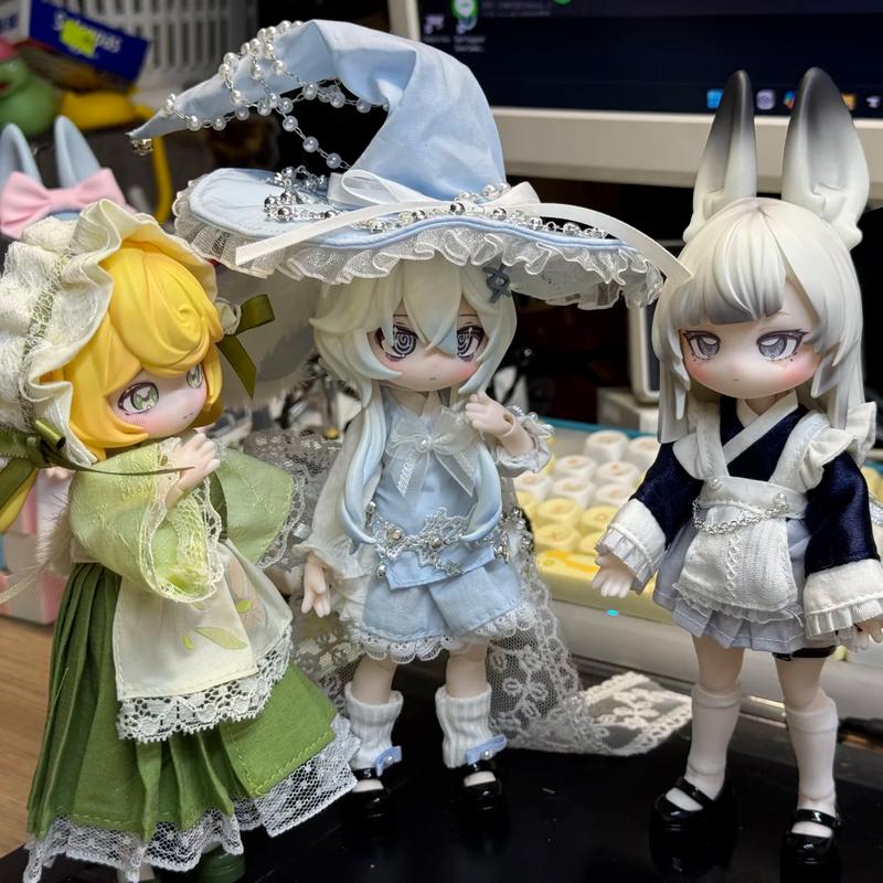 Inedible Doll Jump Lunar Time Bunny Baby Series 1/12 Bjd Blind Box Anime Figure Desktop Decoration Toy Surprise Birthday Gift