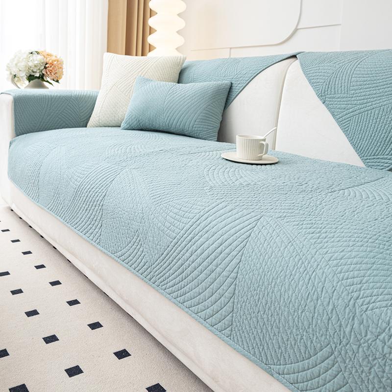 

Подушка для дивана из стираной хлопковой ткани, универсальная для всех сезонов, нескользящая подушка для сиденья, простой современный чехол для дивана в стиле легкой роскоши, накидка, полотенце 70*70cm