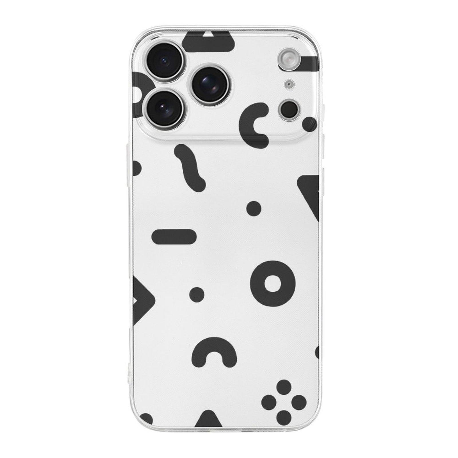 

1 Pack For iPhone 17 Series TPU Phone Case Anti-Slip Comfort-Touch Clear Design, Daily Protection IPHONE-17ProMax белый