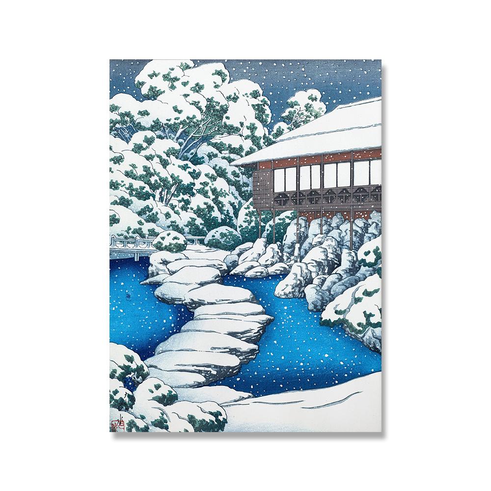 

Винтажный японский пейзажный постер Укиеэ с принтом Хасуи Кавасэ, художественная картина на холсте, настенная картина для гостиной, восточный домашний декор 21x30cm No Framed