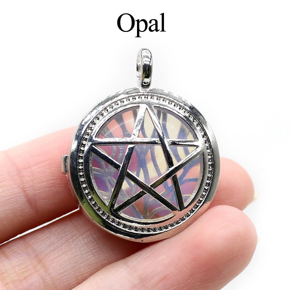 

1 шт. Подвеска в виде пентаграммы из натурального камня, подвески в виде кристалла бохо-опала и аметиста для самостоятельного изготовления ювелирных изделий, ожерелий, подарков на Рамадан 1Pc/2.6×3cm