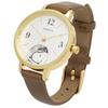 Fieldwork Women's Analog Watch with Leather Strap, Snoopy Hide-and-Seek Watch G, Brown, PNT044-3