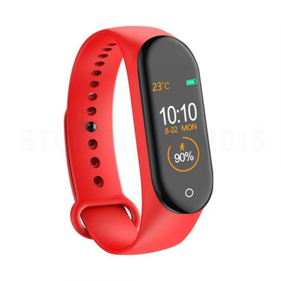 M4 Waterproof Color Screen Heart Rate Monitor Pedometer Sports Smart Bracelet