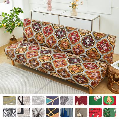 Neue Futon-Sofabezüge, Spandex-Sofa-Bettüberzüge für Wohnzimmersofas, Handtuchüberzüge für Einzel- und Doppelsitze, komplett umhüllt