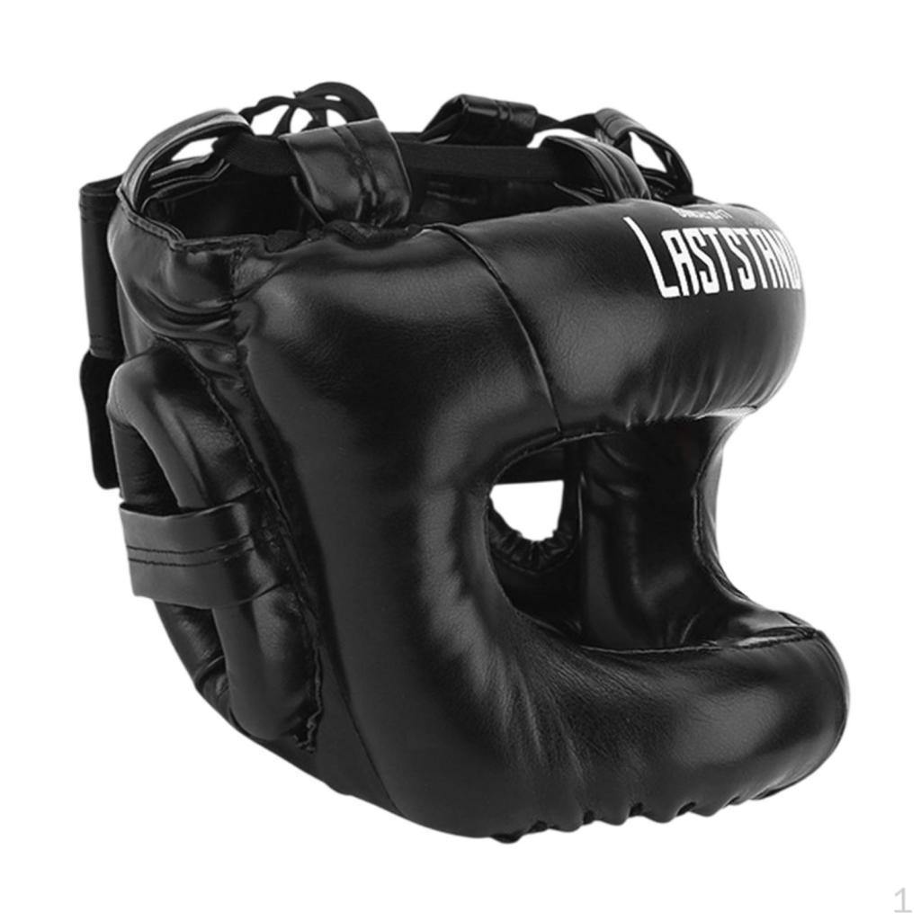 Boxing Headgear Face Shield Kickboxing Head Gear Muay Thai for Sparring