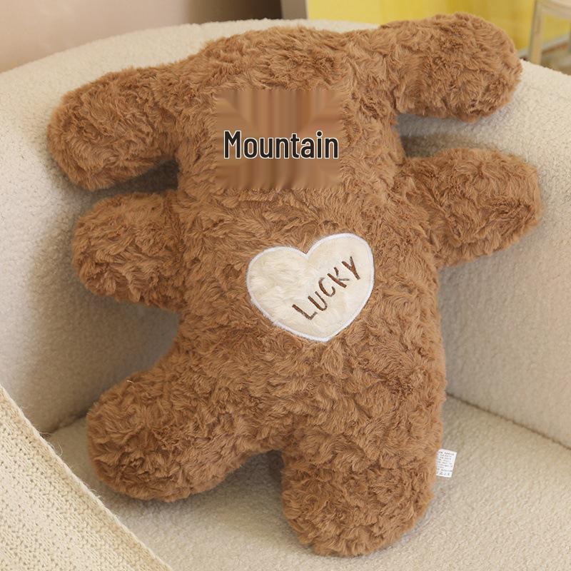 Cheerful Puppy Plush Toy - Good Luck Dog Heart Pillow Companion