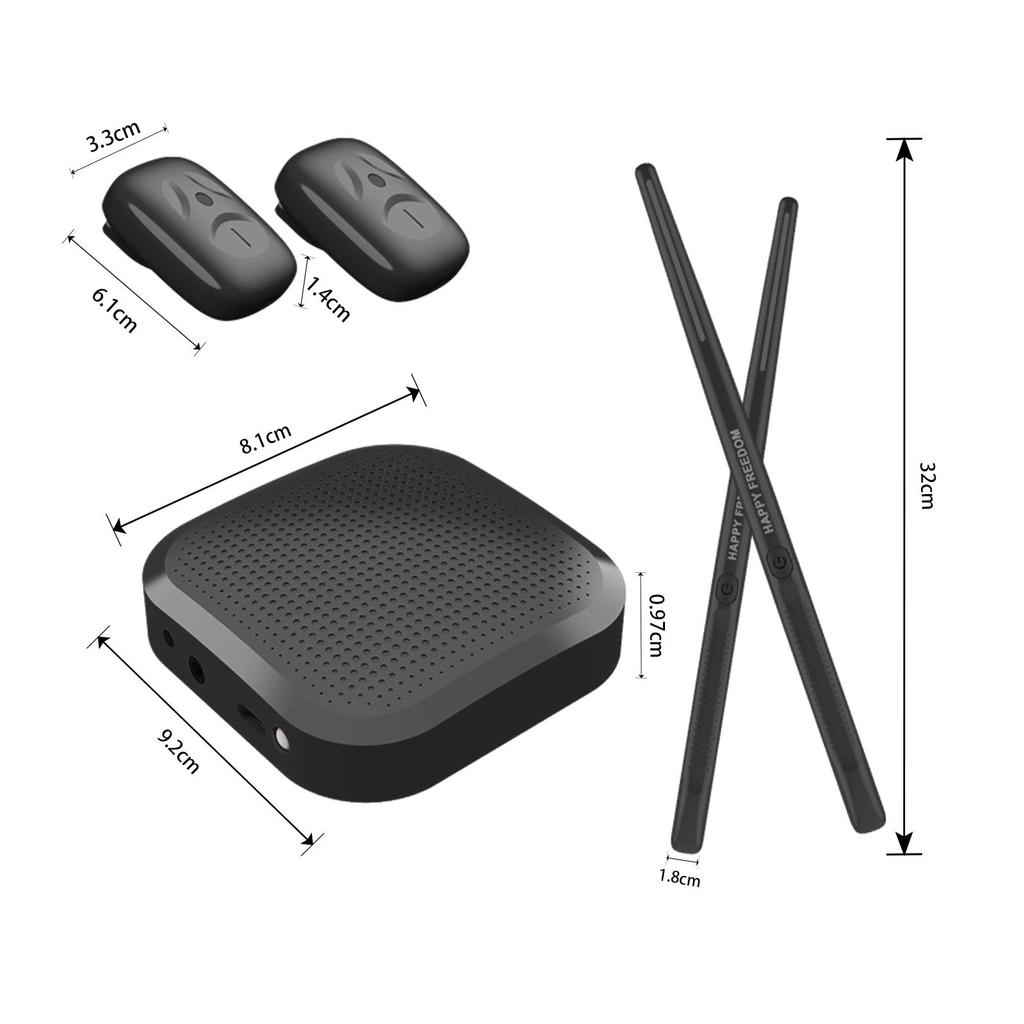 Electric Air Drumstick Set Portable Air Drums Set Percussion Instrument Tool Air
