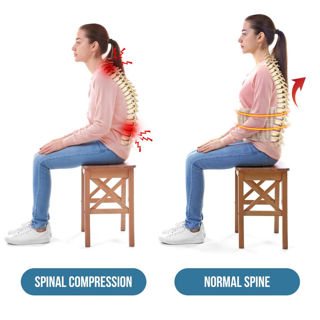 Bederní opěrka Dekompresní pás Páteř Air Trakční pás Páteř Masážní přístroj proti bolesti zad Unisex Korekční pás skoliózy