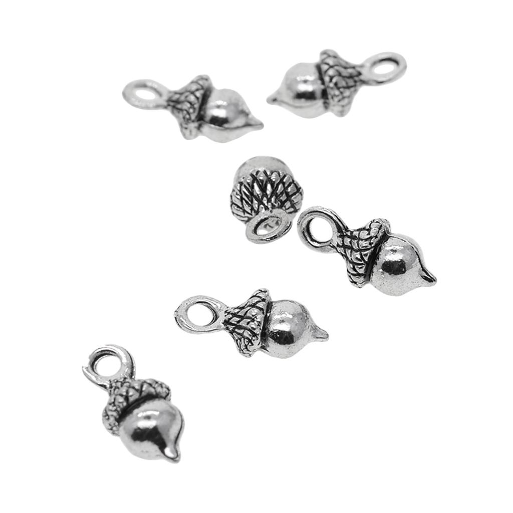 50Pcs Acorn Charms Pendant Findings
