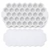 37-Cell Honeycomb Silicone Ice Tray with Lid, 4 Color Options