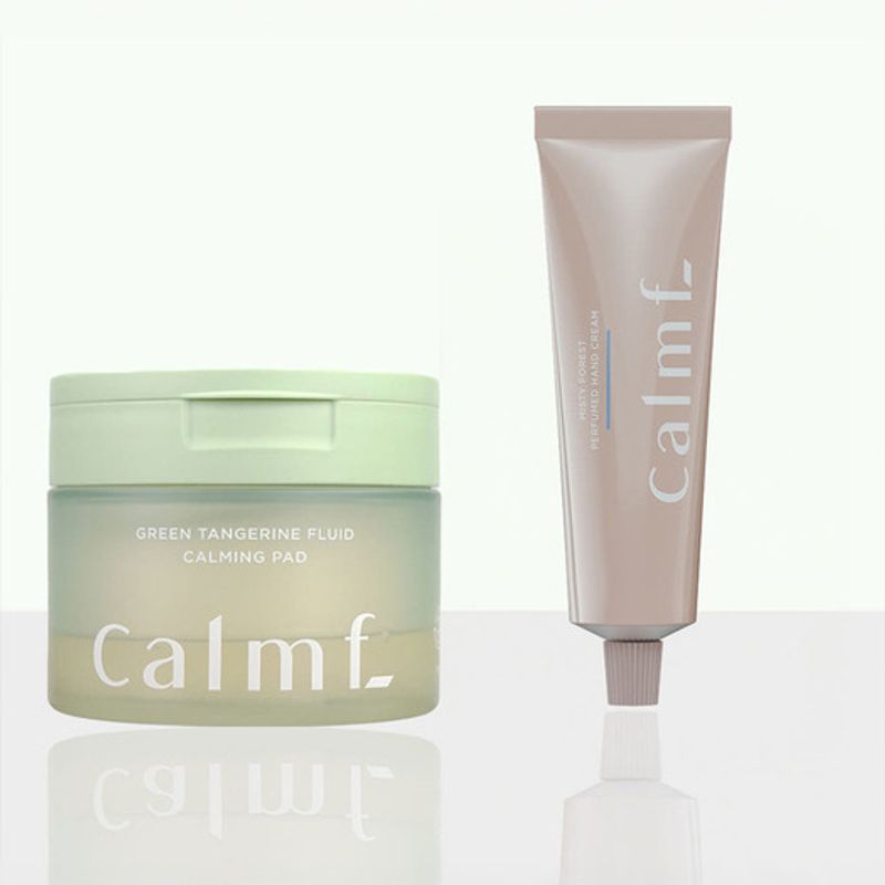 

[calmf] Calmf Foot Tangerine Fluid Calming Pads 70 Sheets + Misty Forest Perfumed Hand Cream 50g Set